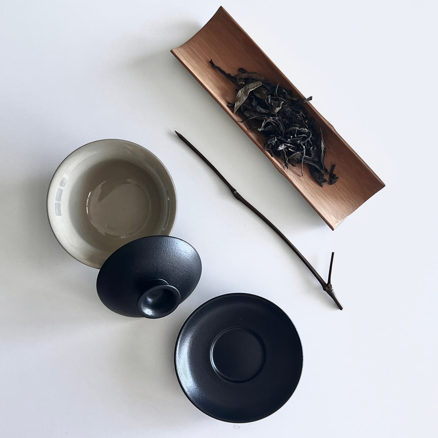 Zen Black Handmade Ceramic Gaiwan