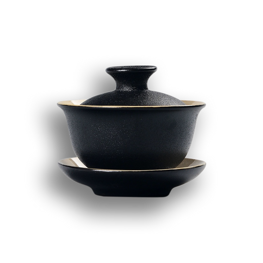 Zen Black Handmade Ceramic Gaiwan